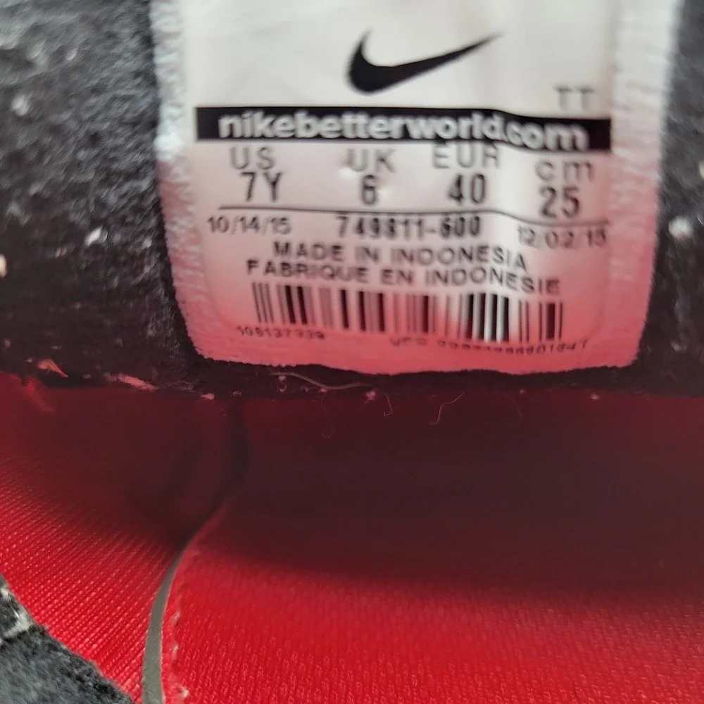 Nike Flex Experience RN 4 Running Shoes Boys 7 Y Sneakers Red‎ 749811-600